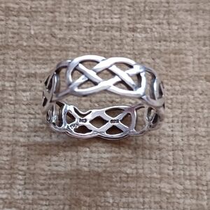Silver Woven Ring